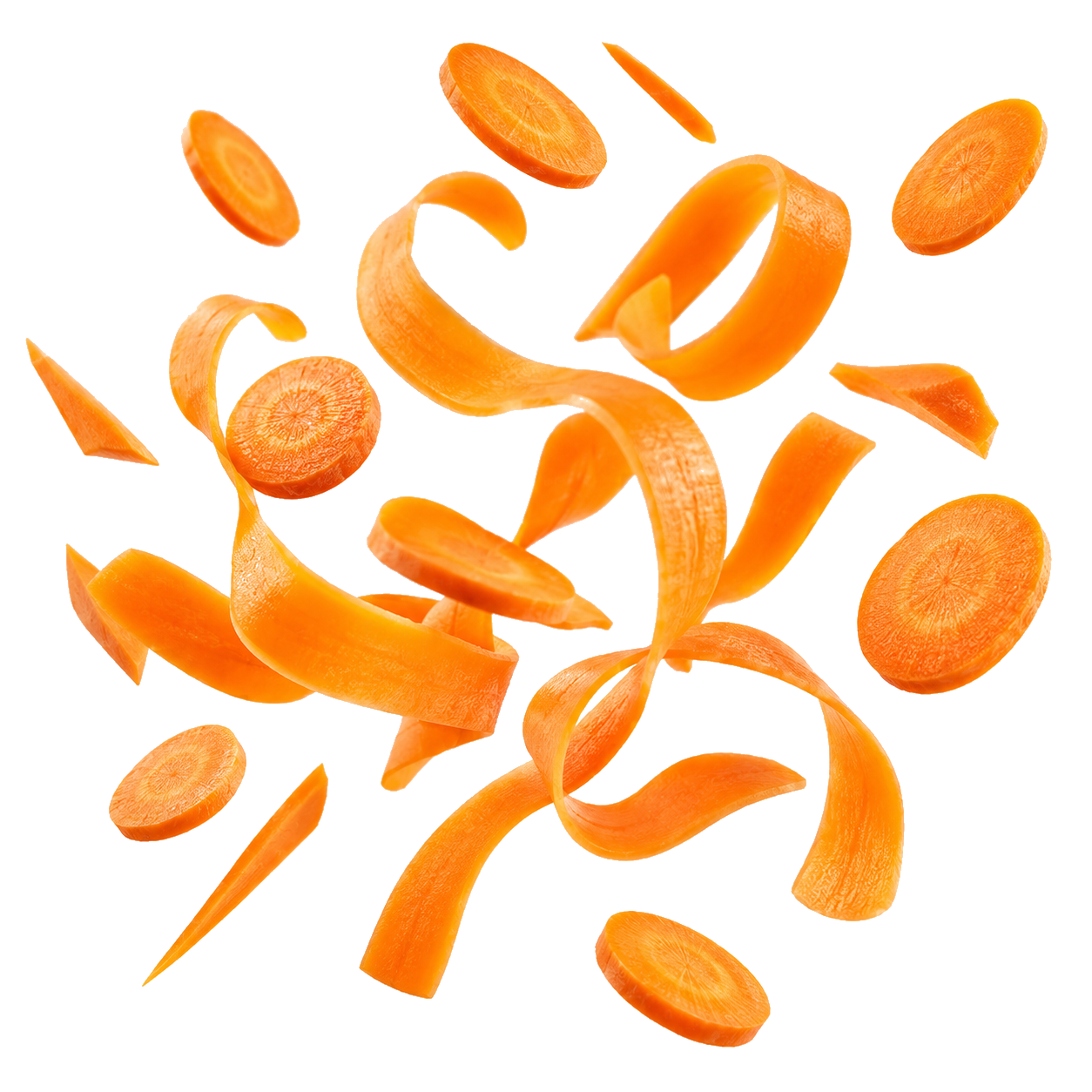 Carrot ribbons ingredient visual